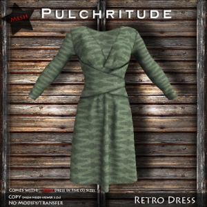 Pulchritude - Retro Dress (Moss) Pic